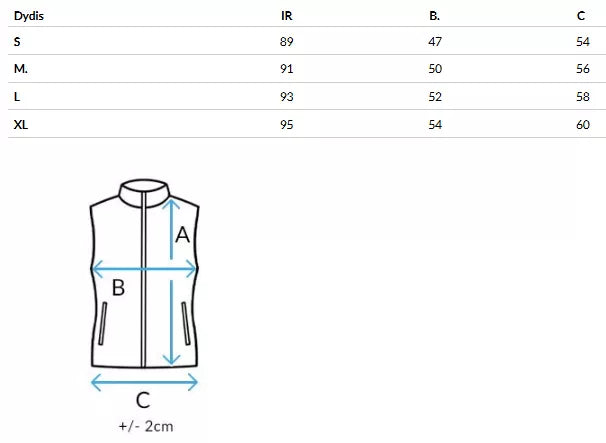 Women's long black vest Lucy