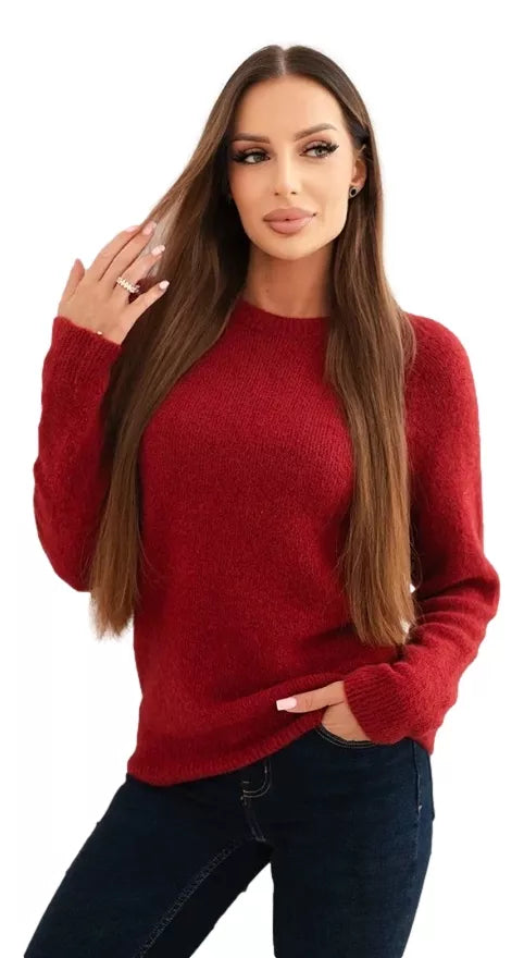 Women's burgundy sweater Arol 