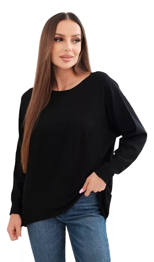 Women's black sweater Star