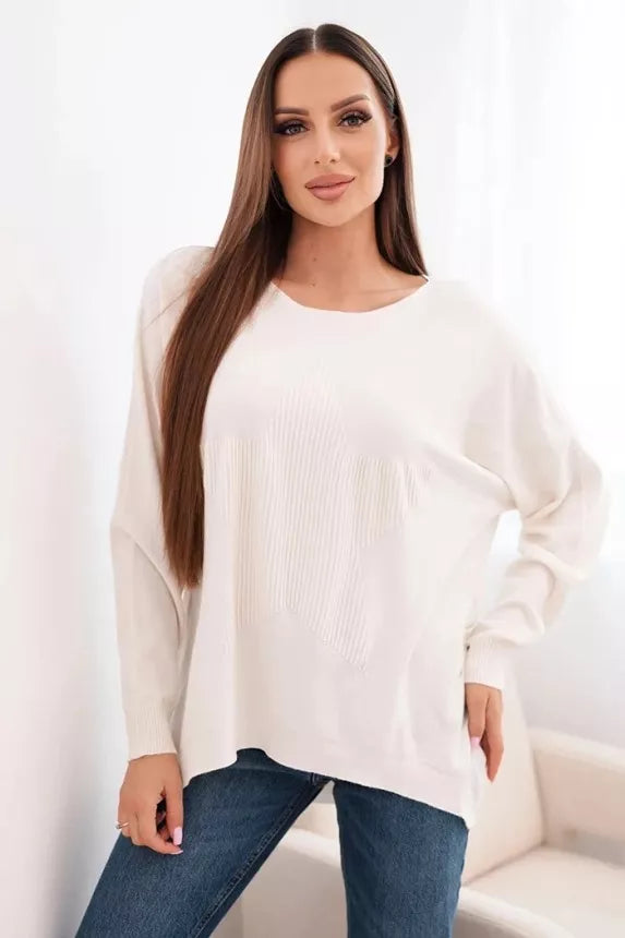 Women's light brown sweater Star