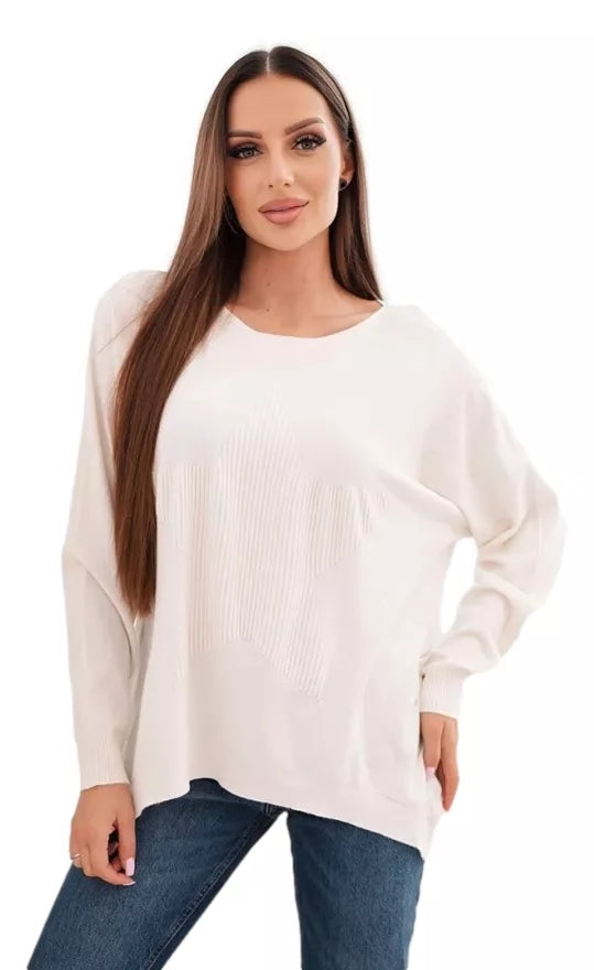 Women's light brown sweater Star