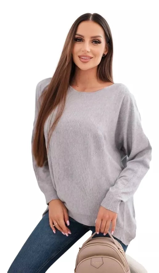 Women's gray sweater Star