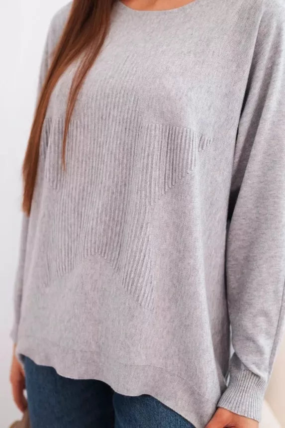 Women's gray sweater Star