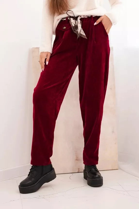 Women's burgundy pants Rica