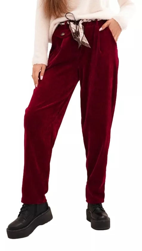 Women's burgundy pants Rica
