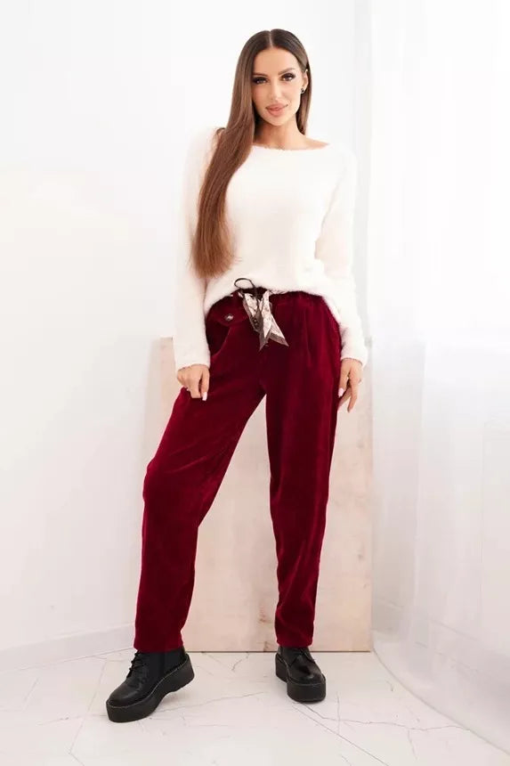 Women's burgundy pants Rica