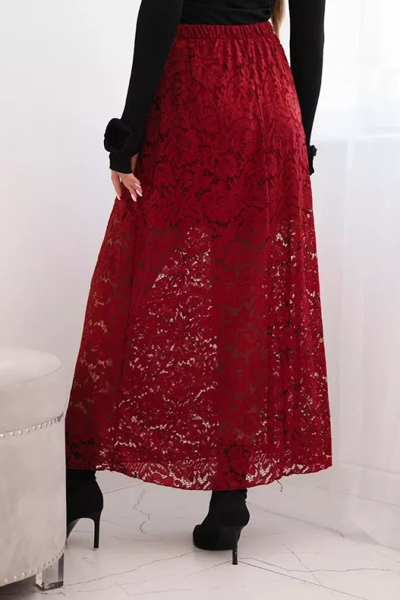 Women's burgundy skirt Silma