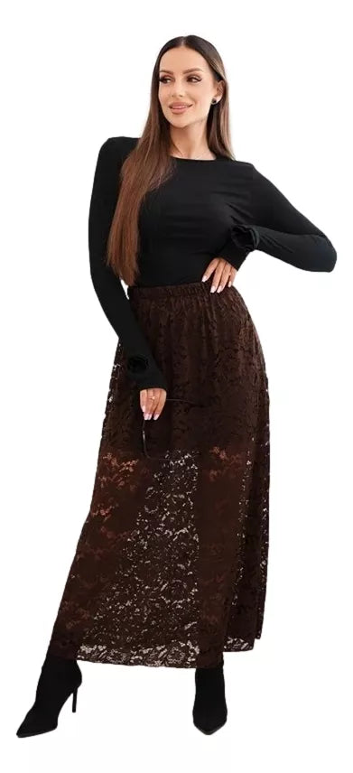 Women's brown skirt Silma