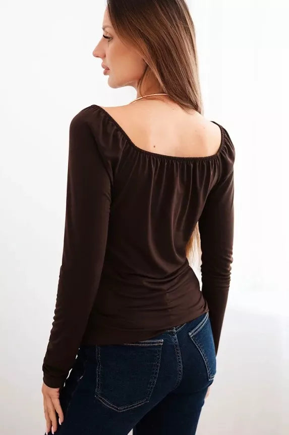 Women's brown blouse