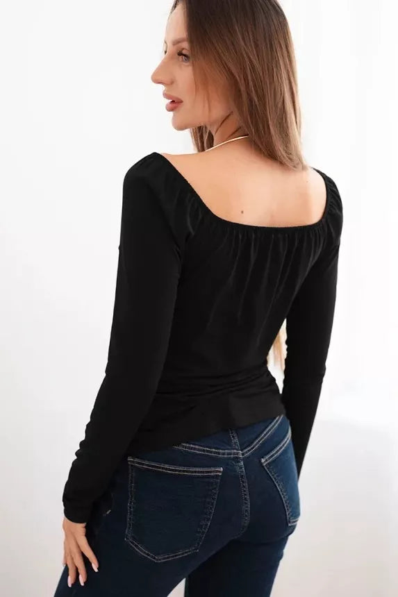Women's black blouse