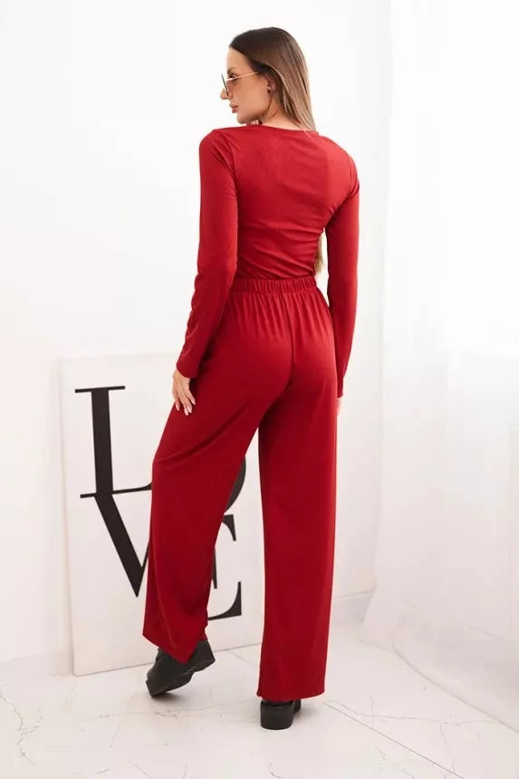 Women's burgundy set Bert