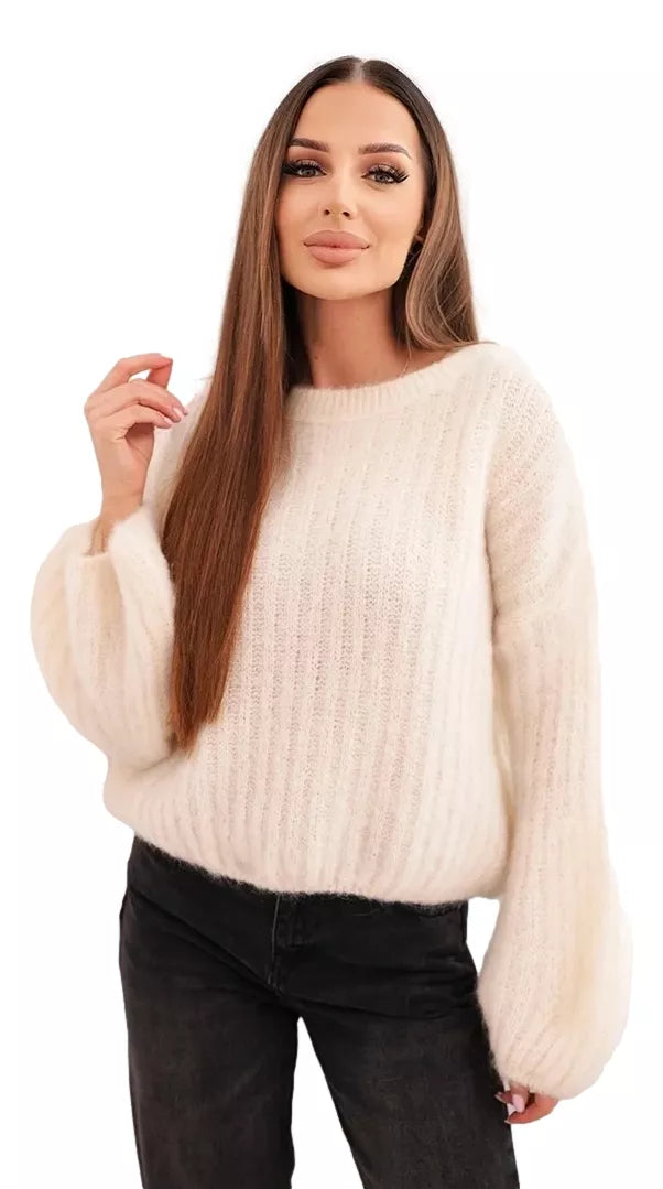 Moteriškas baltas megztinis Bali