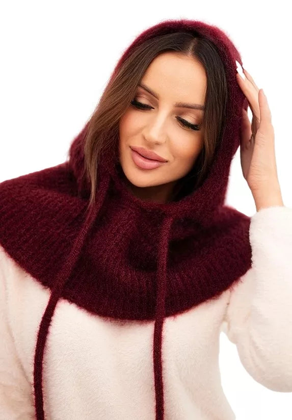 Women's burgundy hat Berlin