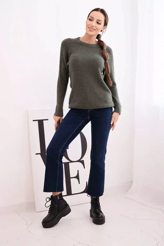 Women's khaki sweater Arol 