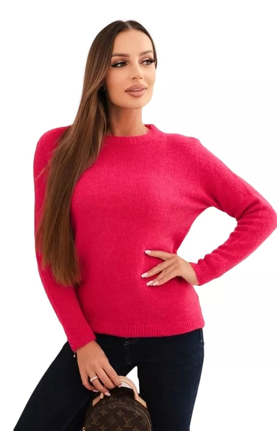Women's bright pink sweater Arol