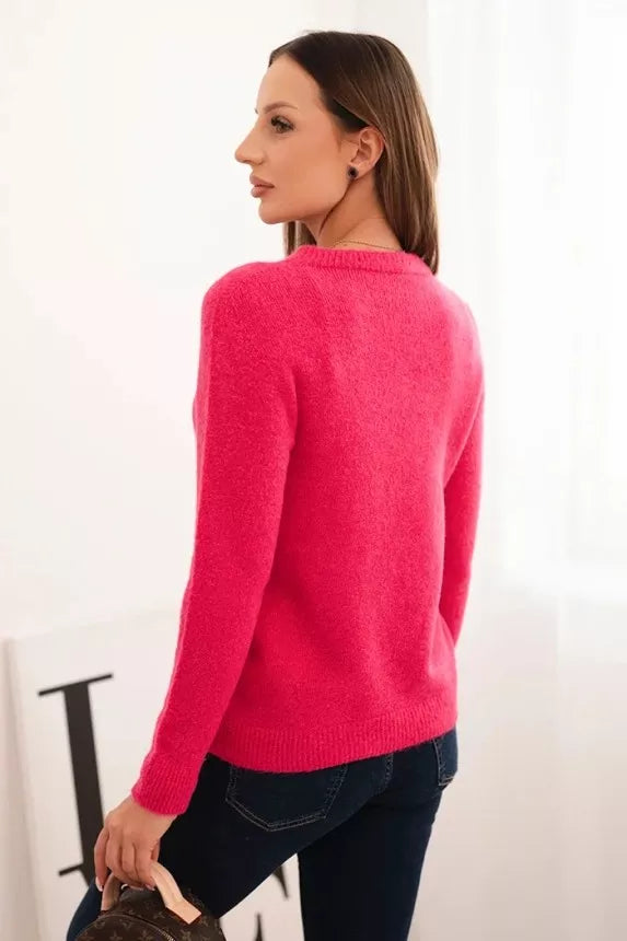 Women's bright pink sweater Arol