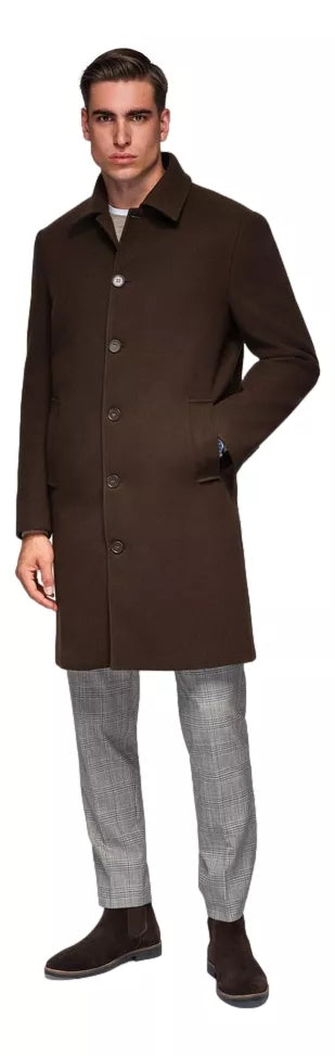 Vyriškas rudas paltas Corpo