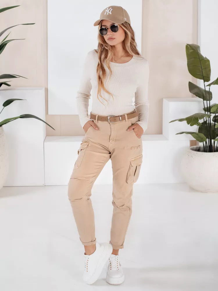 Women's brown cargo pants 