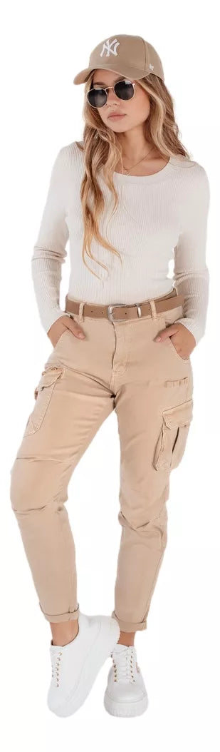 Women's brown cargo pants 
