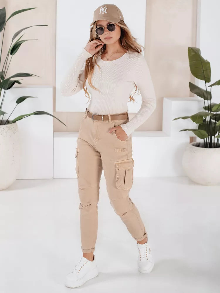 Women's brown cargo pants 
