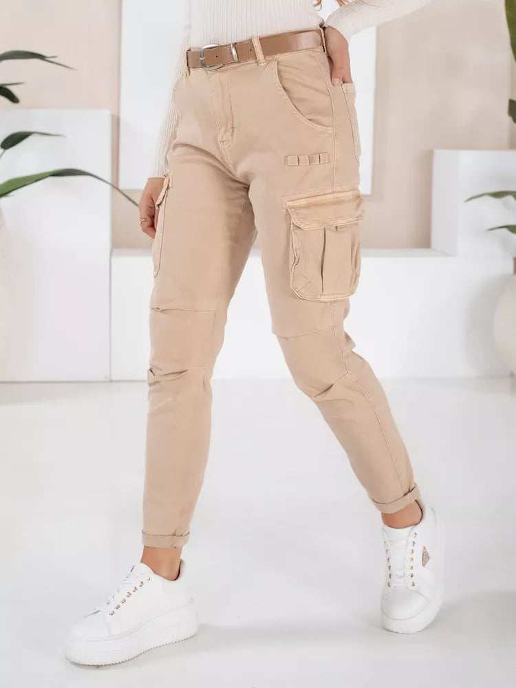 Women's brown cargo pants 