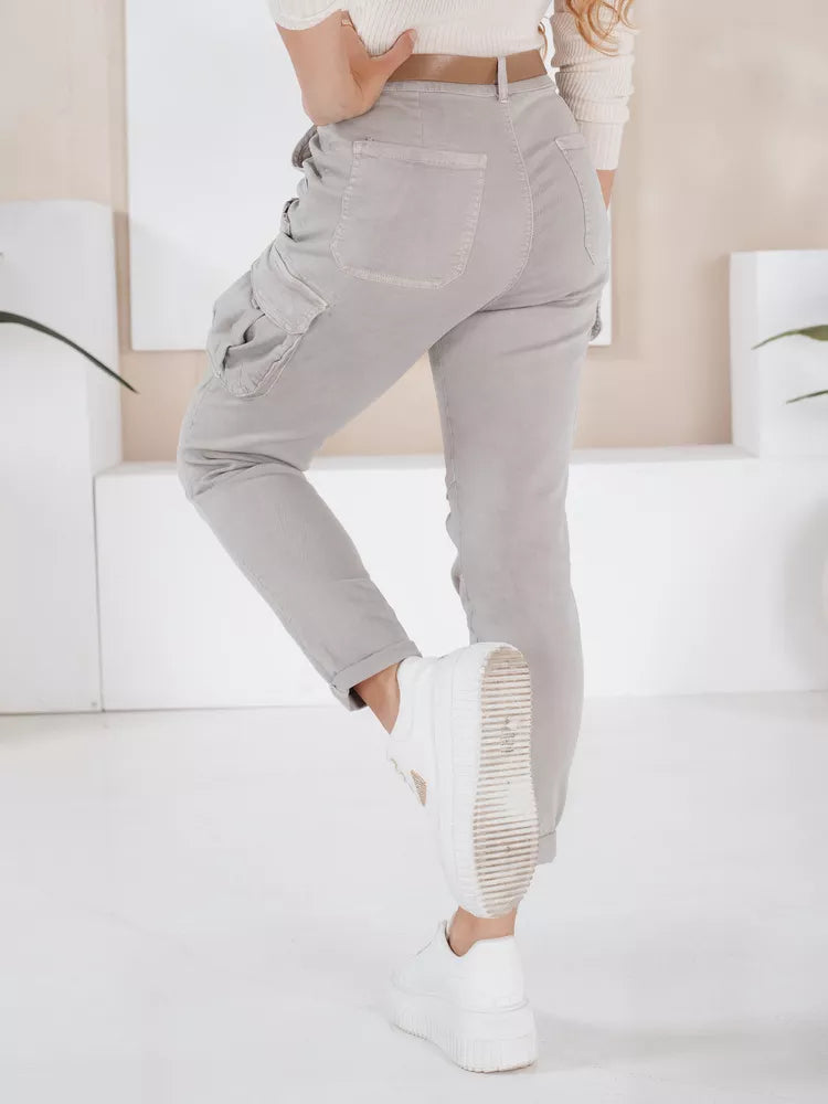 Women's gray Cargo pants 