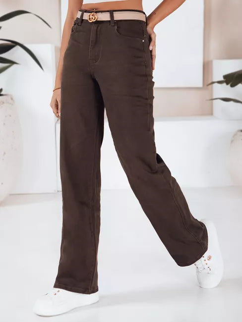 Women's dark brown jeans Active