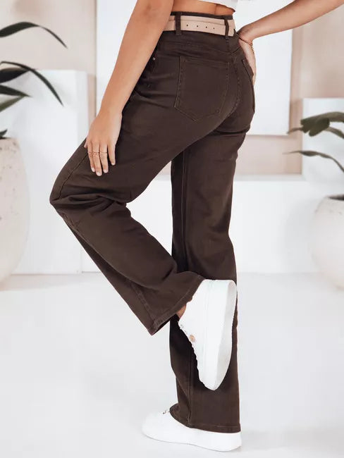 Women's dark brown jeans Active