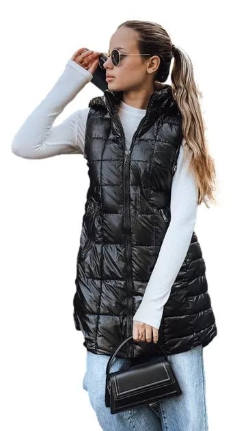 Women's black vest Moon