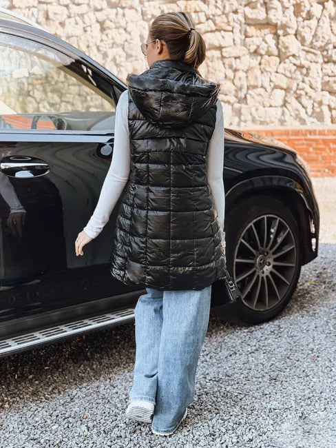 Women's black vest Moon