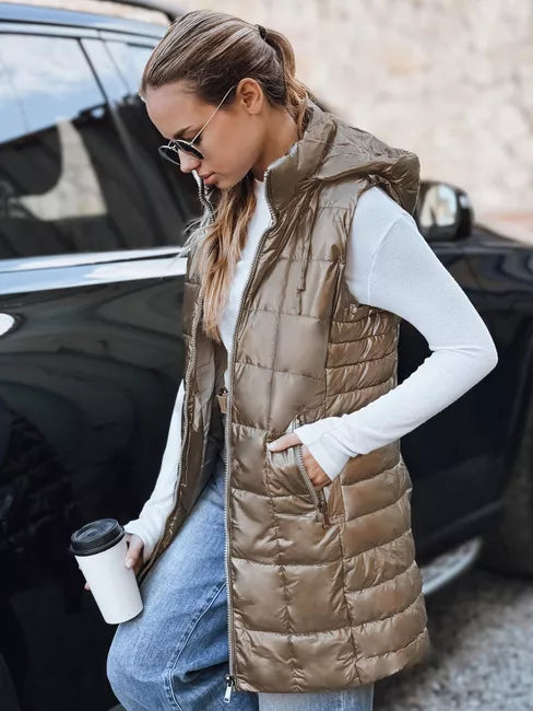 Women's gold-colored vest Moon