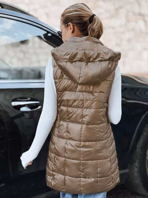 Women's gold-colored vest Moon