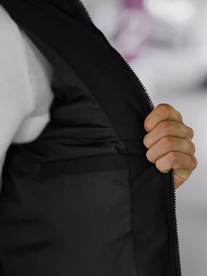 Men's black winter jacket Rock