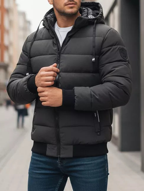 Vyriška tamsiai pilka žieminė striukė Jupiter