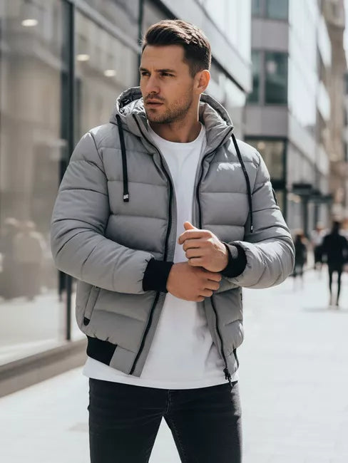 Vyriška pilka žieminė striukė Jupiter