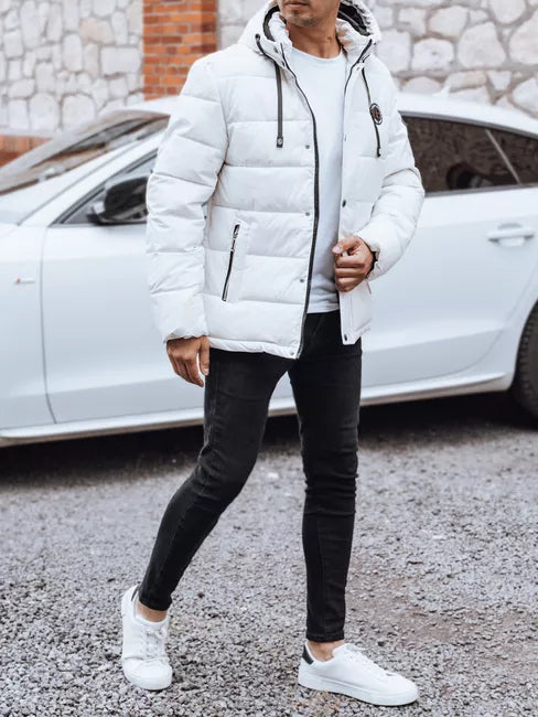 Vyriška balta žieminė striukė Ross