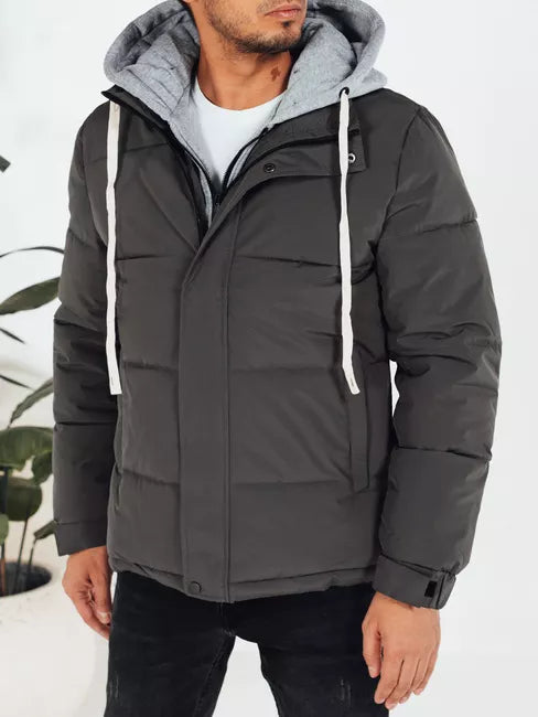 Men's dark gray winter jacket Blaze