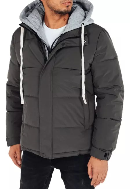 Men's dark gray winter jacket Blaze