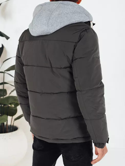 Men's dark gray winter jacket Blaze