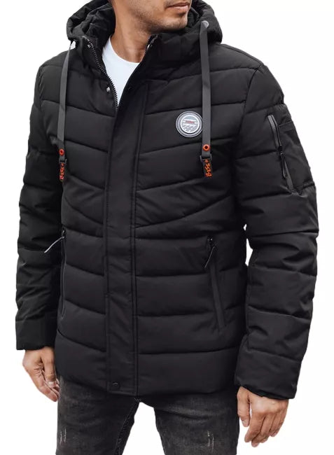 Vyriška juoda žieminė striukė Daley