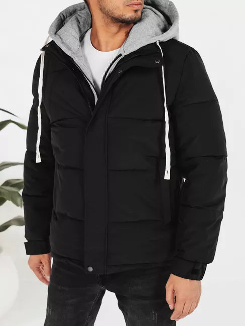 Men's black winter jacket Blaze