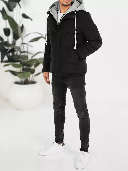 Men's black winter jacket Blaze