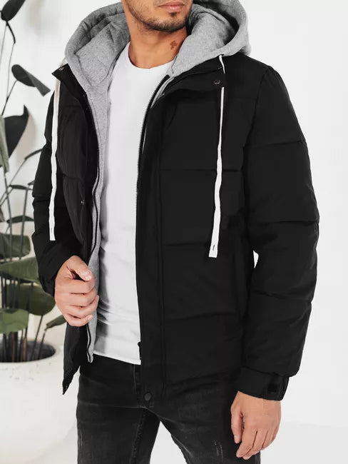 Men's black winter jacket Blaze