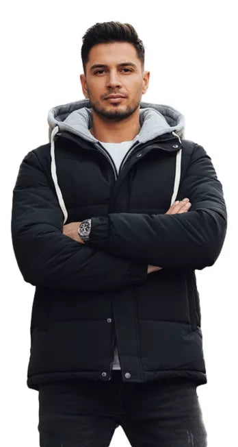 Vyriška tamsiai mėlyna žieminė striukė Blaze