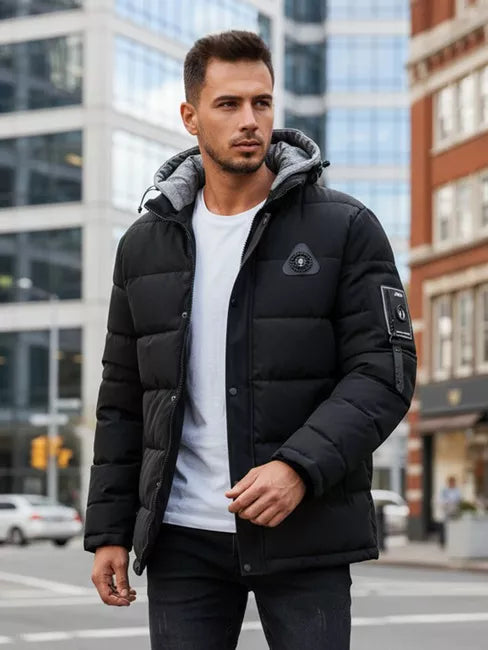 Vyriška juoda žieminė striukė Race