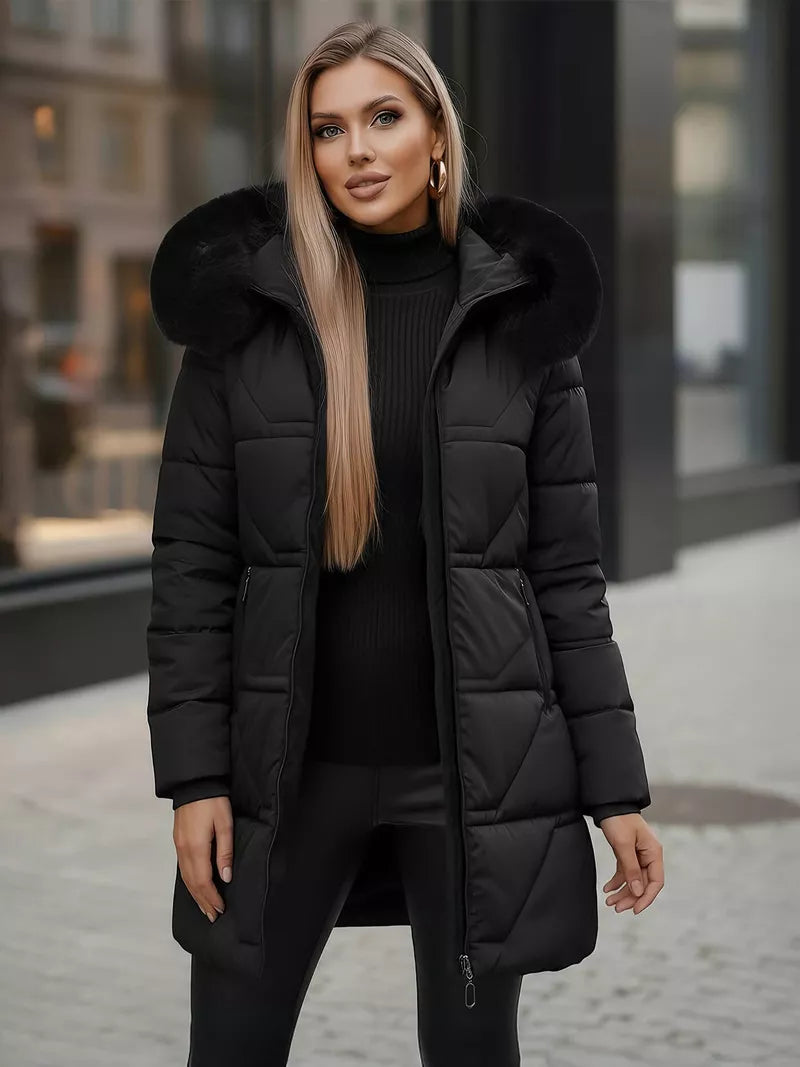 Women's black coat Stel