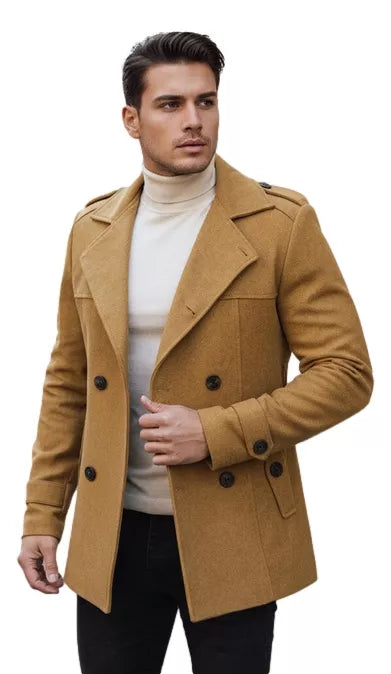 Vyriškas rudas paltas Arlas