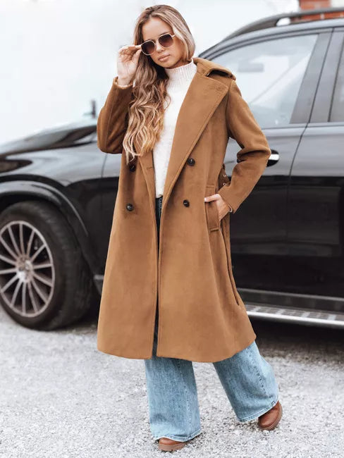 Women's brown winter coat Gino