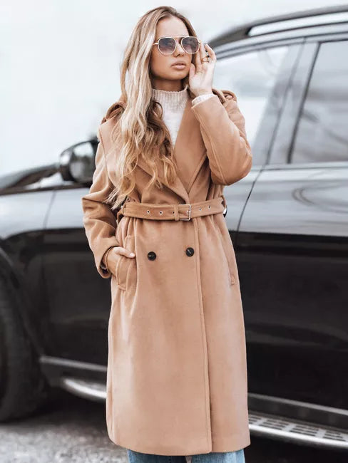 Women's light brown winter coat Gino