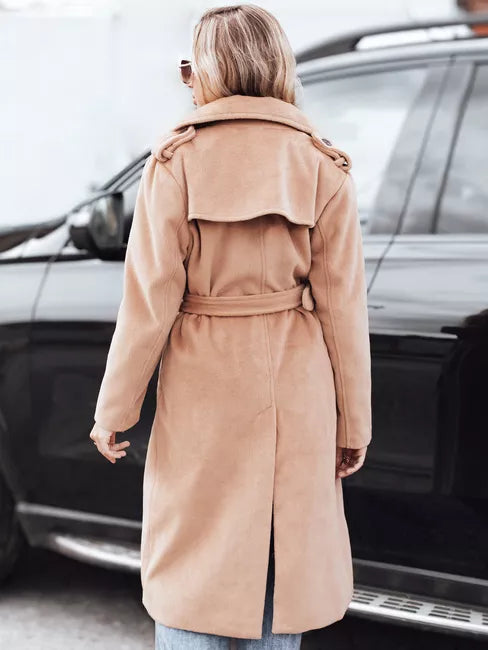 Women's light brown winter coat Gino